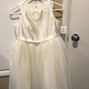 Davids Bridal Flower Girl Dress Tulle Ribbon Waist